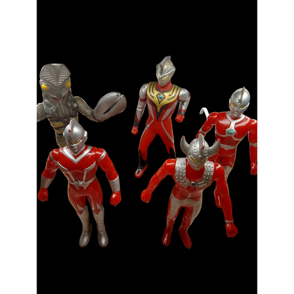 Bandai Ultraman Lot of 5Vintage Ultra Hero Series & Alien...